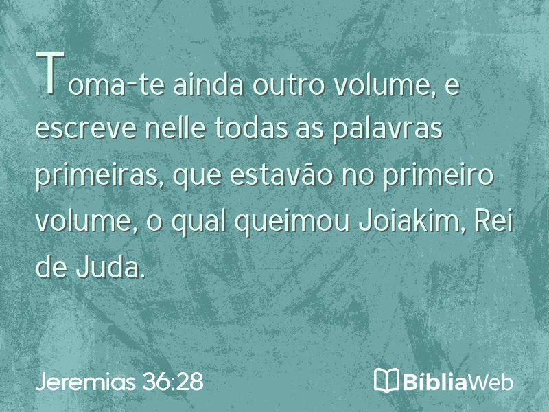 Jeremias 36:28 em imagem para compartilhar