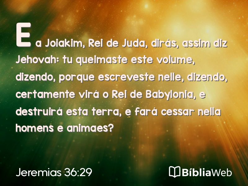 Jeremias 36:29 em imagem para compartilhar
