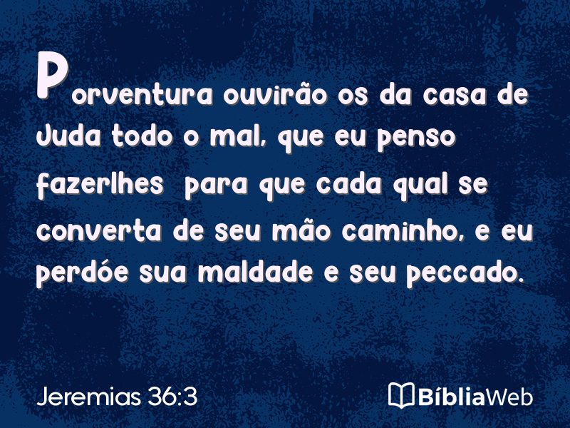 Jeremias 36:3 em imagem para compartilhar