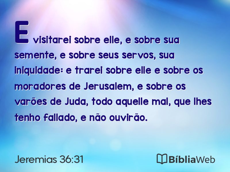 Jeremias 36:31 em imagem para compartilhar