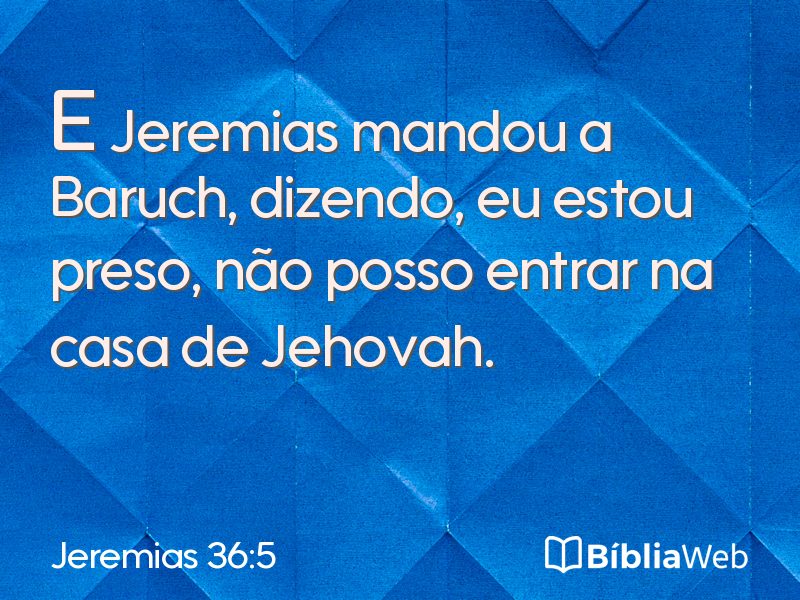 Jeremias 36:5 em imagem para compartilhar