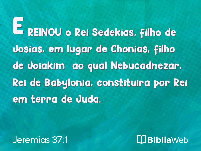Jeremias 37:1 em imagem para compartilhar