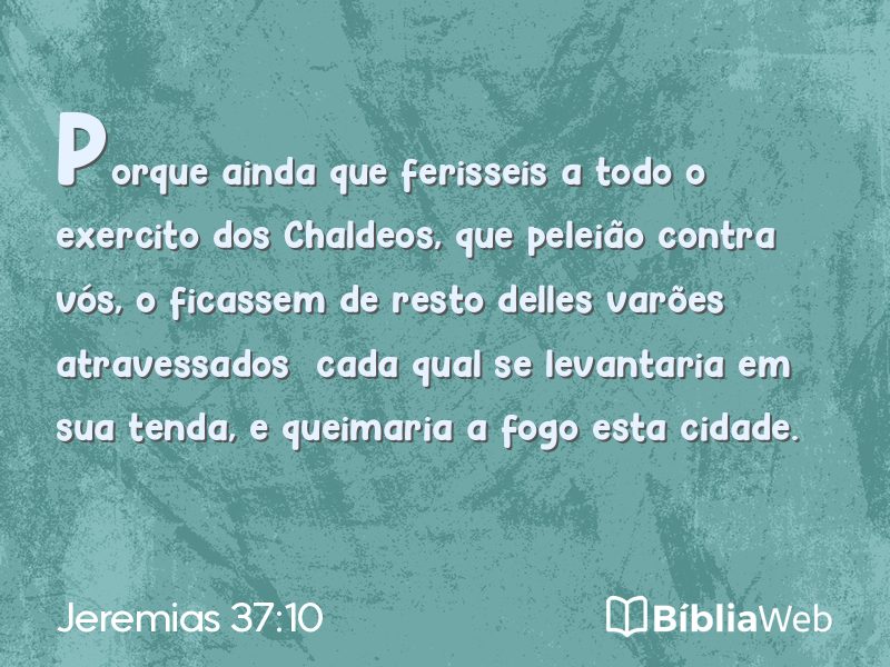 Jeremias 37:10 em imagem para compartilhar