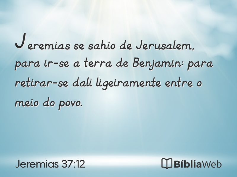 Jeremias 37:12 em imagem para compartilhar