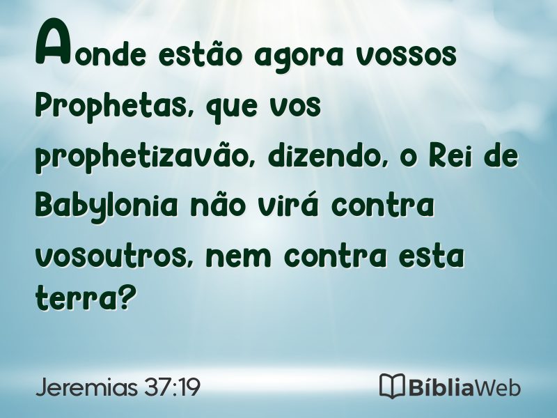 Jeremias 37:19 em imagem para compartilhar