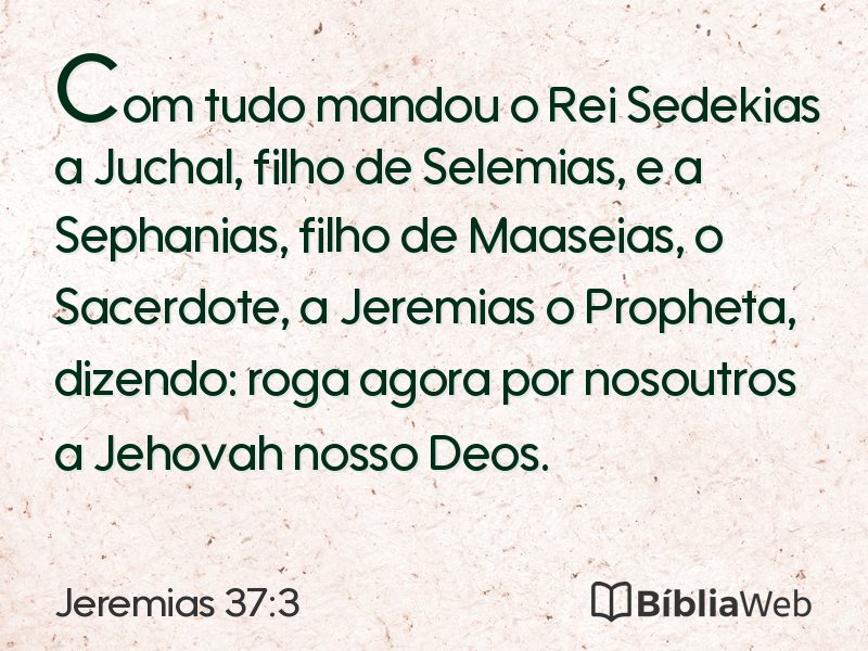 Jeremias 37:3 em imagem para compartilhar