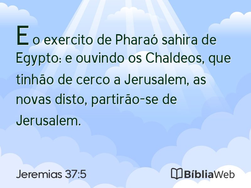 Jeremias 37:5 em imagem para compartilhar