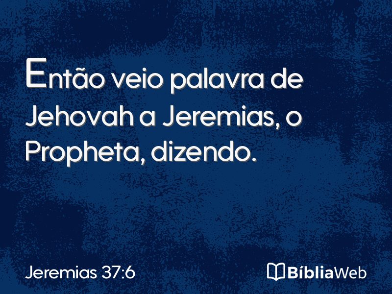 Jeremias 37:6 em imagem para compartilhar