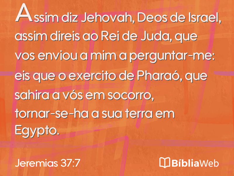 Jeremias 37:7 em imagem para compartilhar