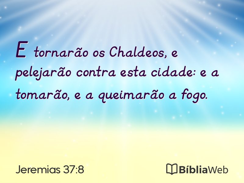 Jeremias 37:8 em imagem para compartilhar
