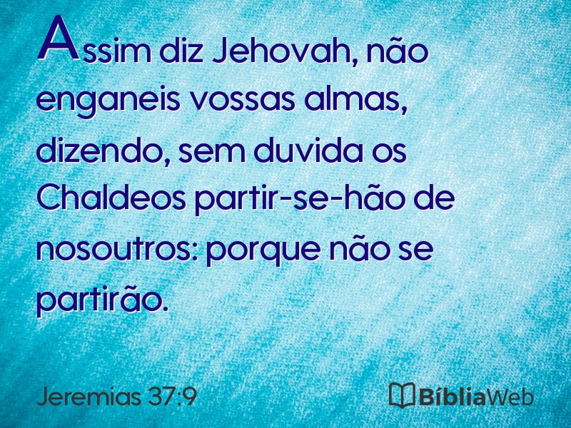 Jeremias 37:9 em imagem para compartilhar