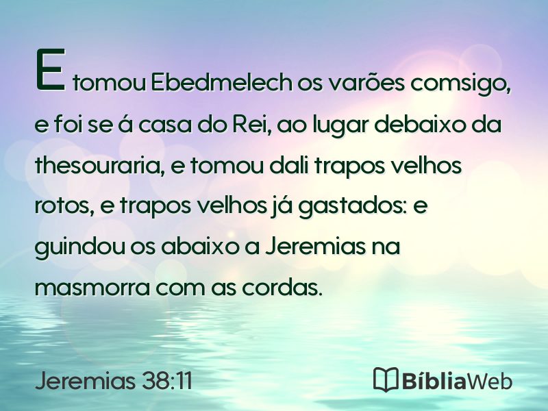 Jeremias 38:11 em imagem para compartilhar