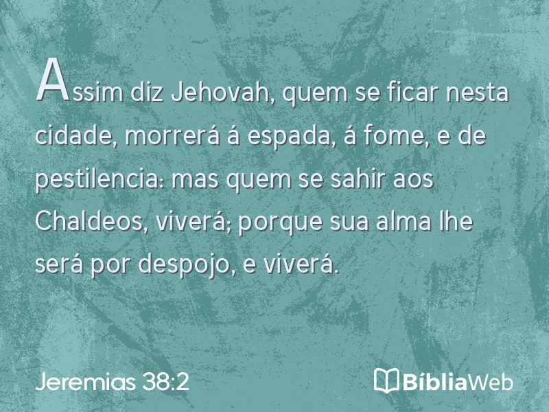 Jeremias 38:2 em imagem para compartilhar