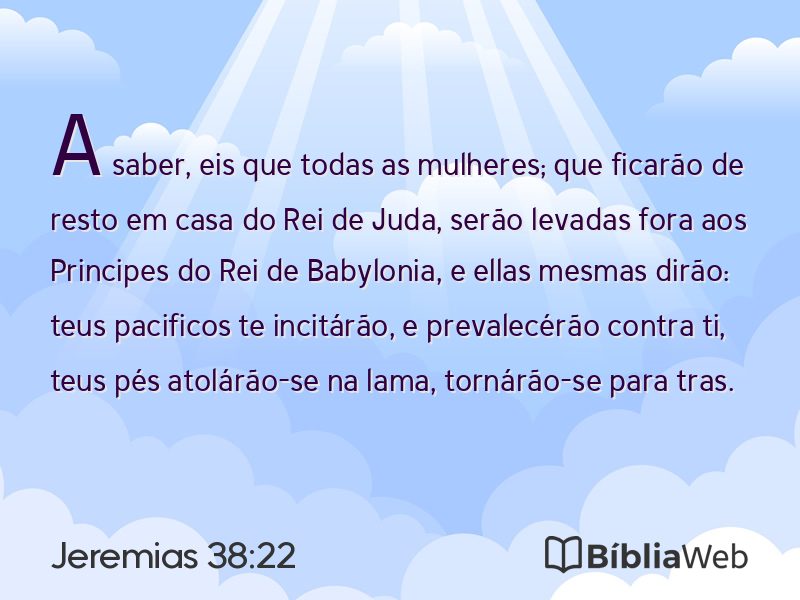 Jeremias 38:22 em imagem para compartilhar