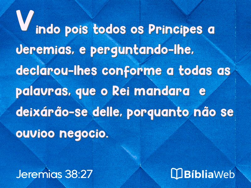 Jeremias 38:27 em imagem para compartilhar
