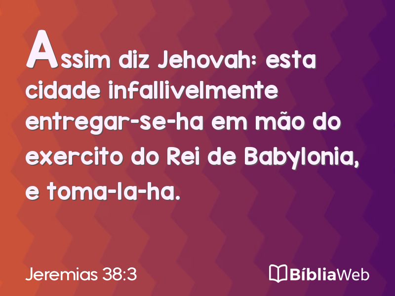 Jeremias 38:3 em imagem para compartilhar