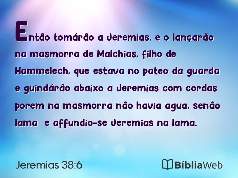 Jeremias 38:6 em imagem para compartilhar