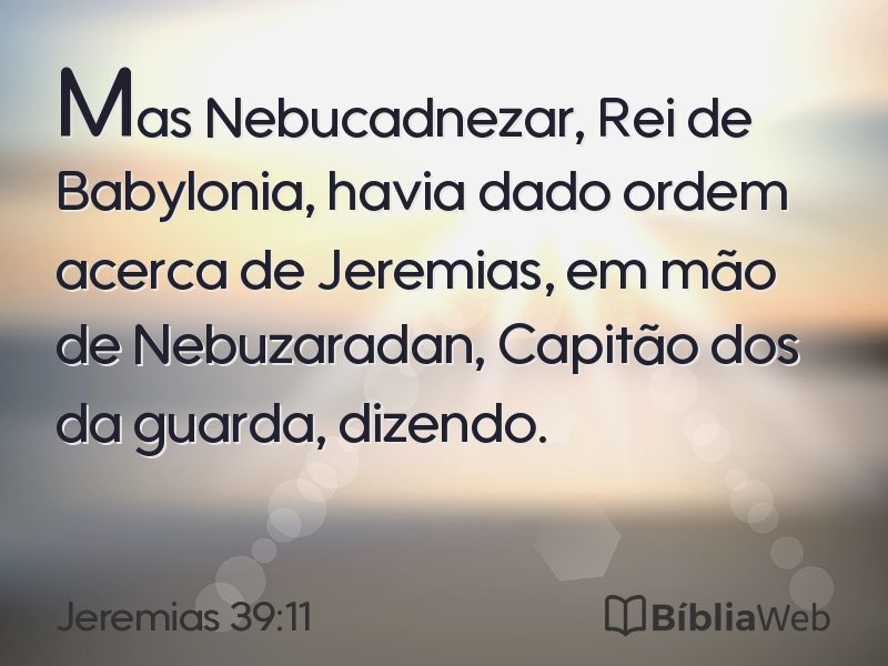 Jeremias 39:11 em imagem para compartilhar