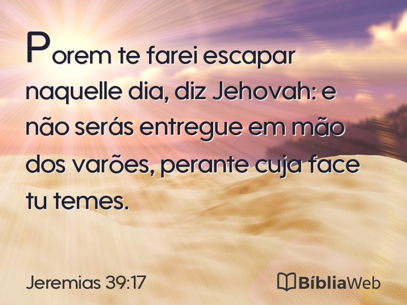Jeremias 39:17 em imagem para compartilhar