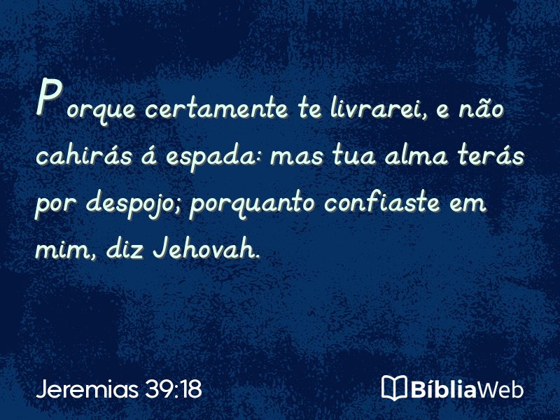 Jeremias 39:18 em imagem para compartilhar