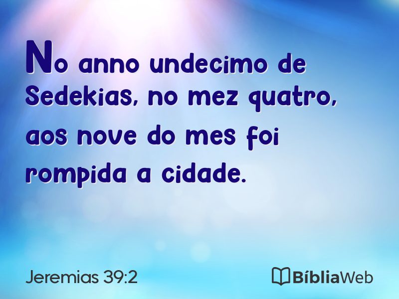 Jeremias 39:2 em imagem para compartilhar