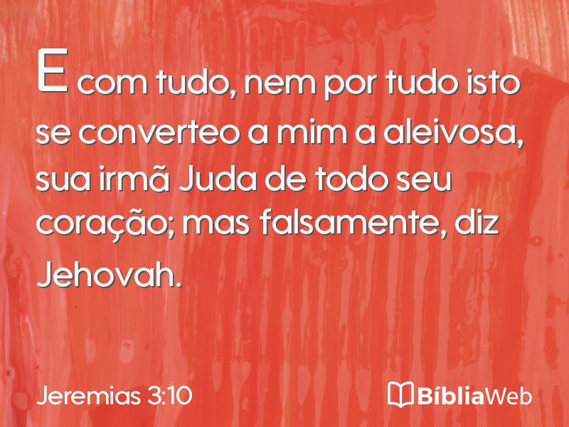 Jeremias 3:10 em imagem para compartilhar