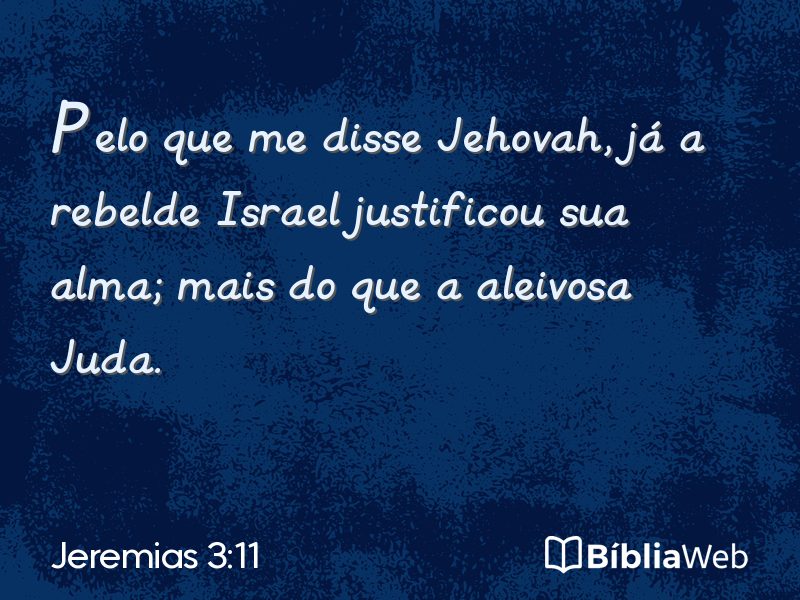 Jeremias 3:11 em imagem para compartilhar
