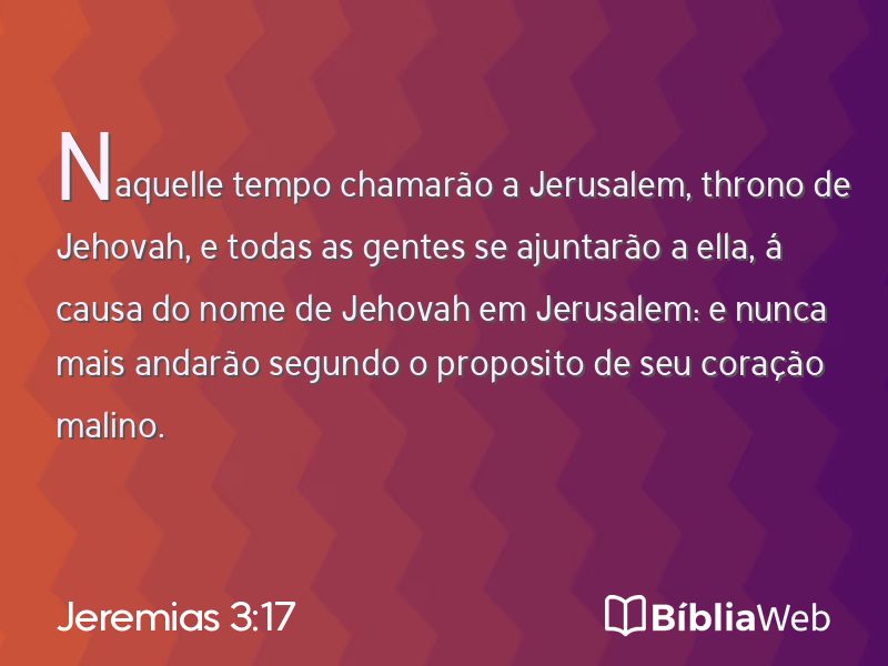 Jeremias 3:17 em imagem para compartilhar