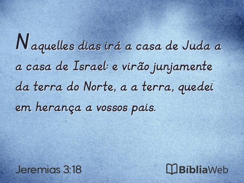Jeremias 3:18 em imagem para compartilhar