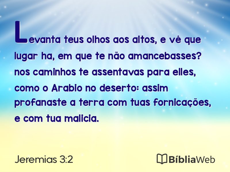 Jeremias 3:2 em imagem para compartilhar