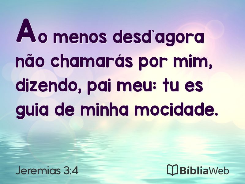 Jeremias 3:4 em imagem para compartilhar