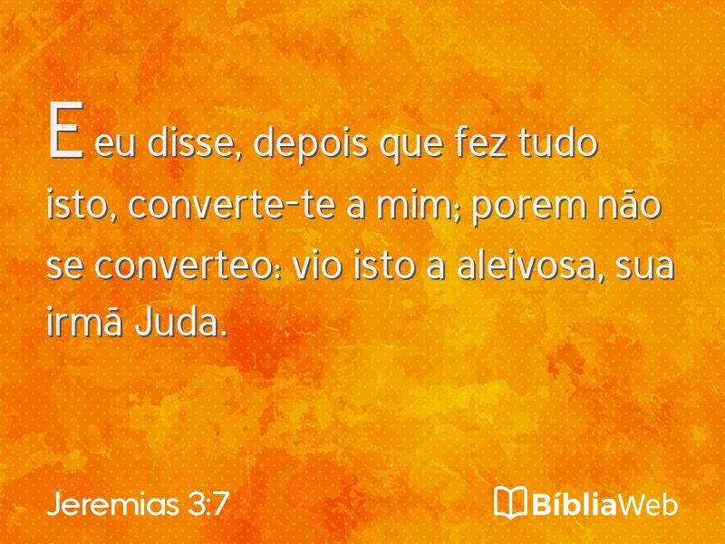 Jeremias 3:7 em imagem para compartilhar