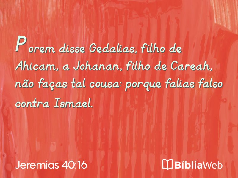 Jeremias 40:16 em imagem para compartilhar