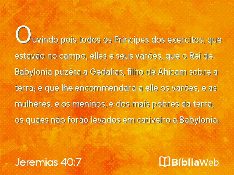 Jeremias 40:7 em imagem para compartilhar