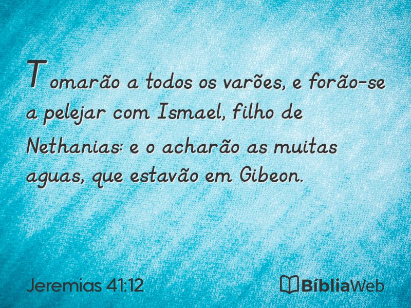 Jeremias 41:12 em imagem para compartilhar