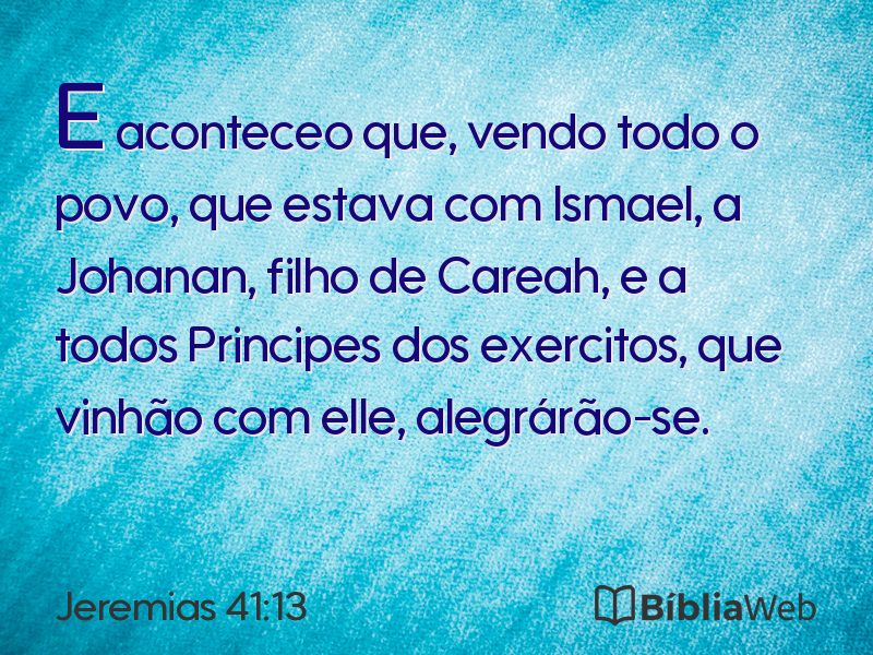 Jeremias 41:13 em imagem para compartilhar