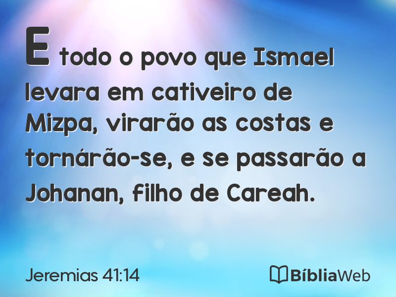 Jeremias 41:14 em imagem para compartilhar
