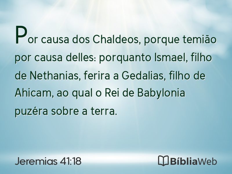 Jeremias 41:18 em imagem para compartilhar
