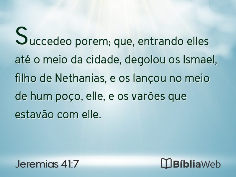 Jeremias 41:7 em imagem para compartilhar