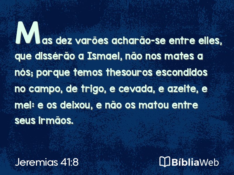 Jeremias 41:8 em imagem para compartilhar