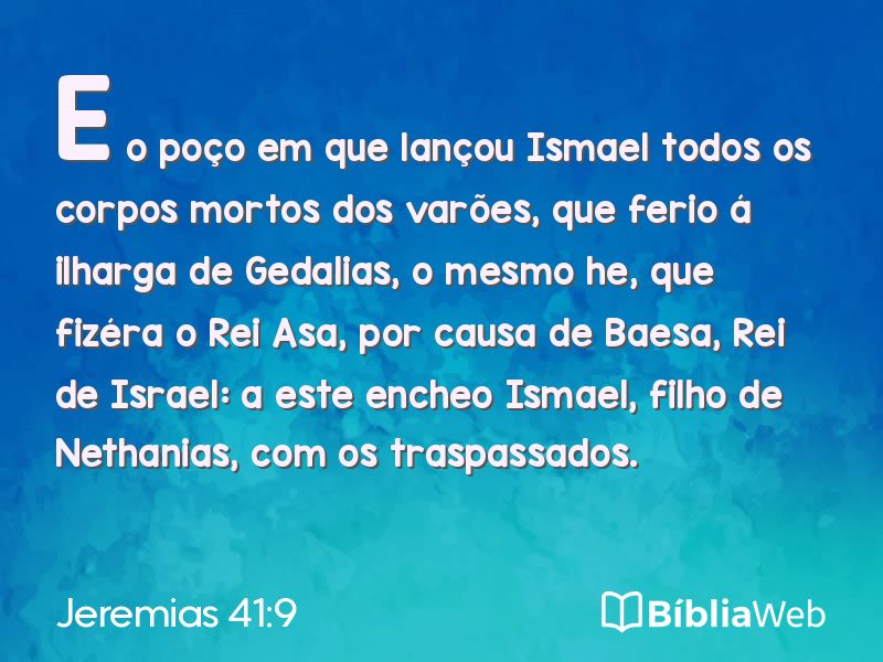 Jeremias 41:9 em imagem para compartilhar