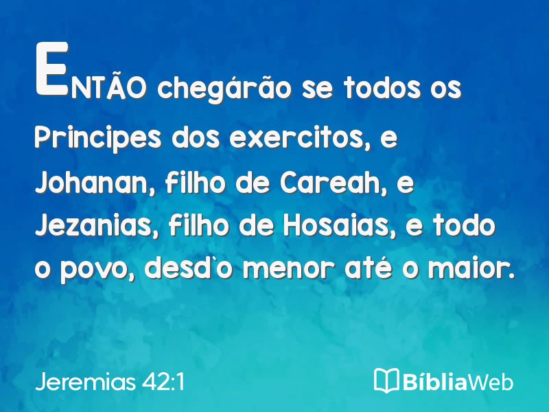 Jeremias 42:1 em imagem para compartilhar