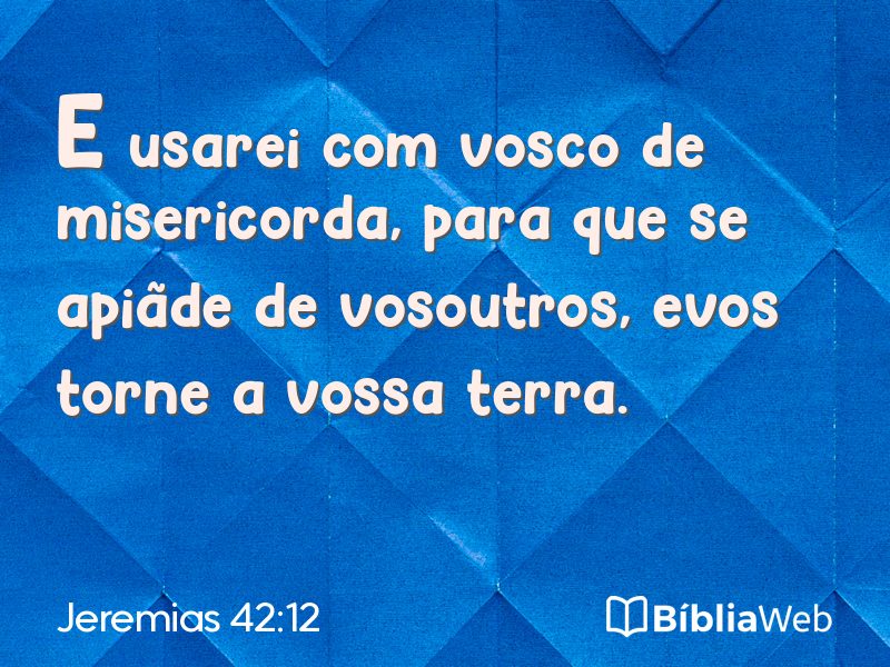 Jeremias 42:12 em imagem para compartilhar