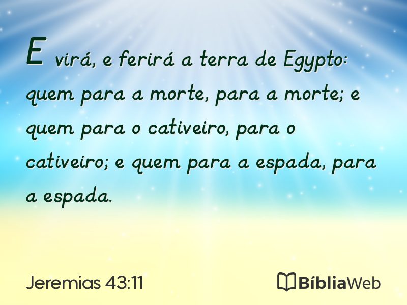 Jeremias 43:11 em imagem para compartilhar