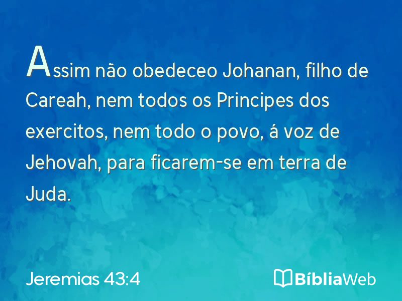 Jeremias 43:4 em imagem para compartilhar