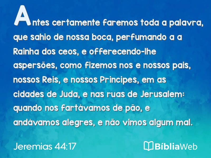 Jeremias 44:17 em imagem para compartilhar