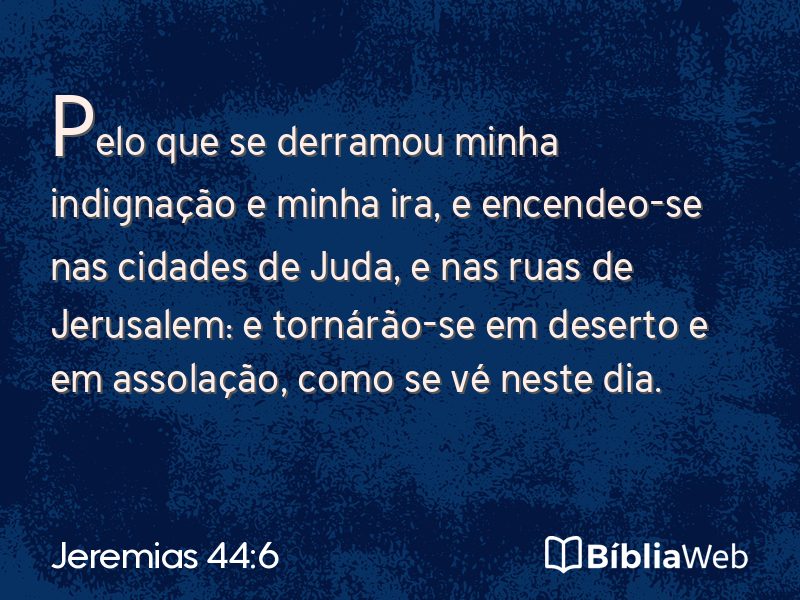 Jeremias 44:6 em imagem para compartilhar