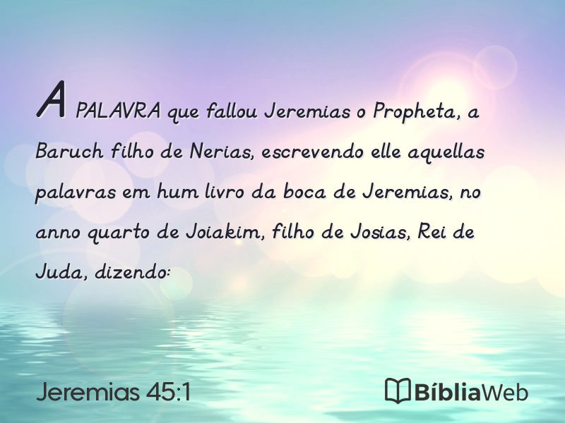 Jeremias 45:1 em imagem para compartilhar