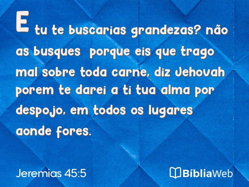 Jeremias 45:5 em imagem para compartilhar