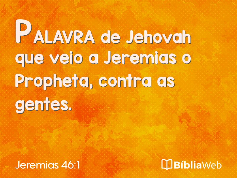 Jeremias 46:1 em imagem para compartilhar